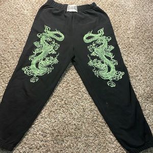 brand is from zumiez. Slightly used. Material is more so thick.
